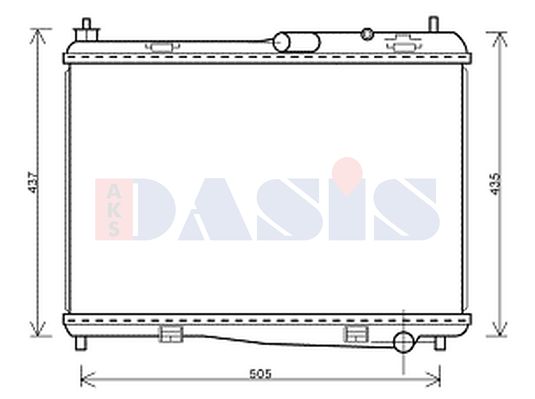 AKS DASIS Radiators, Motora dzesēšanas sistēma 090082N